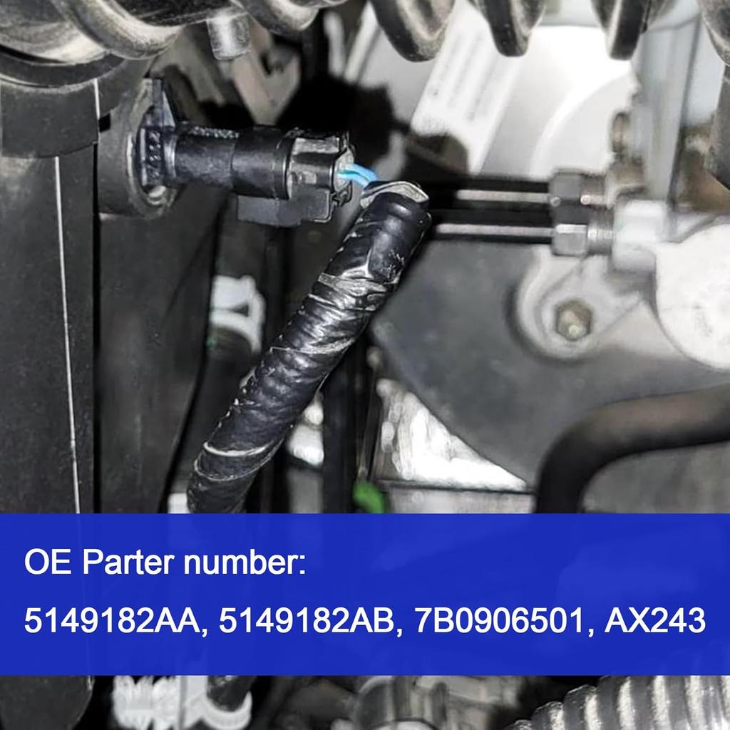 Intake Air Temperature Sensor - Compatible with Chrysler Dodge Avenger Challenger Charger Durango Grand Caravan Journey J-eep RAM IAT Sensor Replaces