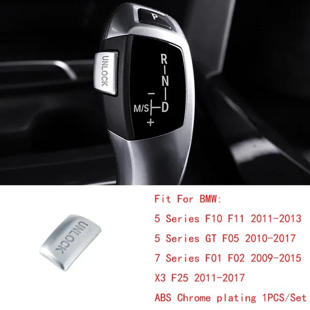 For BMW 5 6 7 Series 5GT X3 X4 X5 X6 ABS Chrome Front Head Light Switch Button Cover Start Stop Engine Switch Button Trim cover NLOCK Button