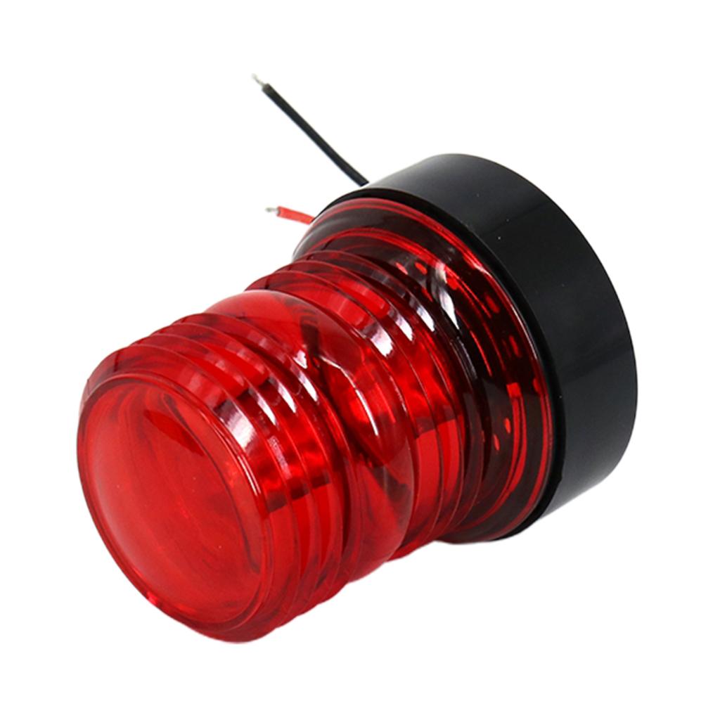 Red 360 Degree All Round Navigation Signal Lamp Waterproof LED Marine Lighting for Boat Skiff Yacht Pontoon