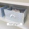 Handmade Quilted Square Storage Basket - Blogger-Inspired Style Desktop Organizer Box