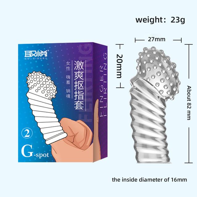 Wibrator do masażu z rękawem na palce Rękawice seksualne Punkt G Stymulacja łechtaczki Produkt dla dorosłych Zabawki erotyczne Orgazm dla kobiet Akcesoria erotyczne