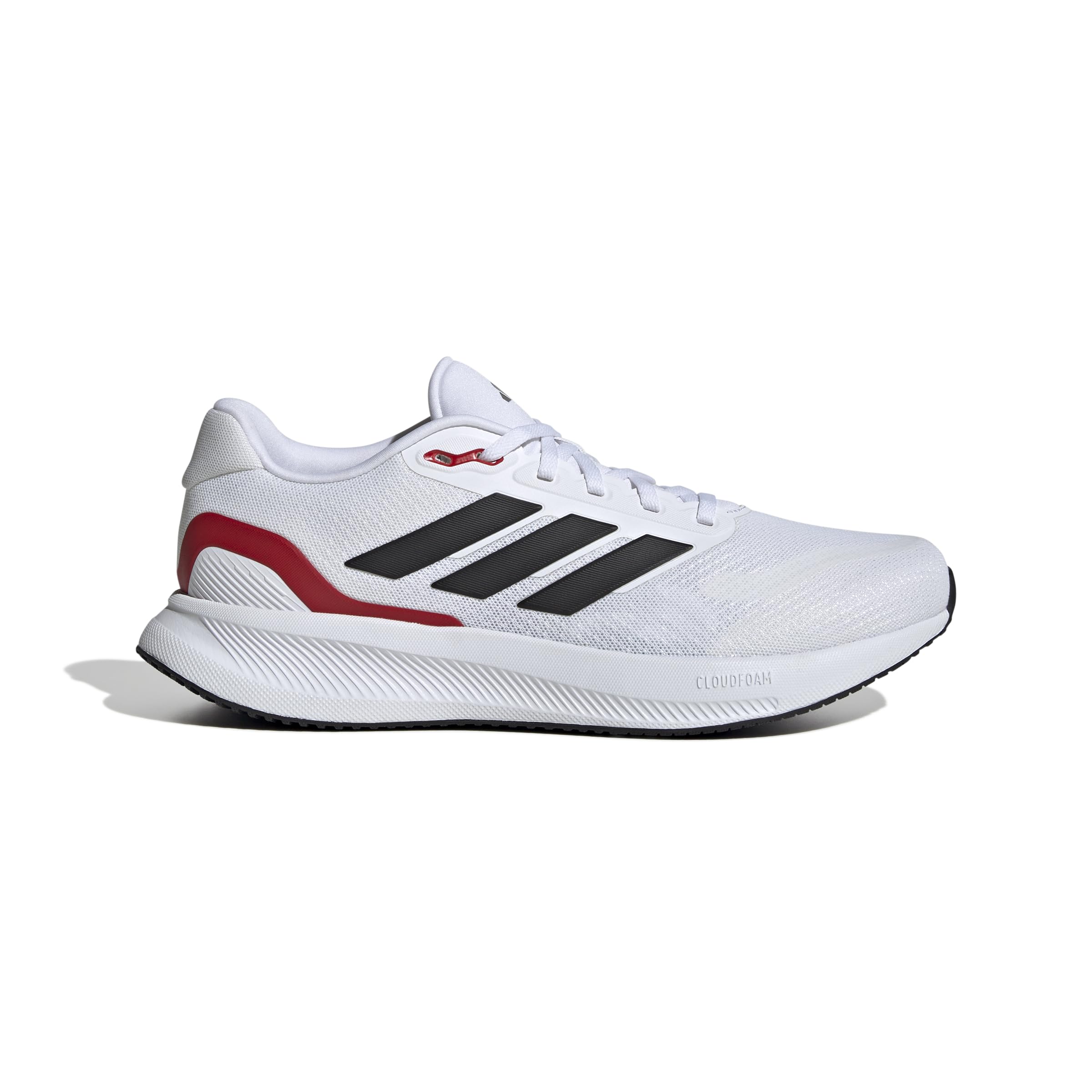 

Adidas Core Runner 5 Wide Running Footwear Size cm Shoes, NKE53, White/Core Black/Better Scarlet, 26.5 (IE0551)