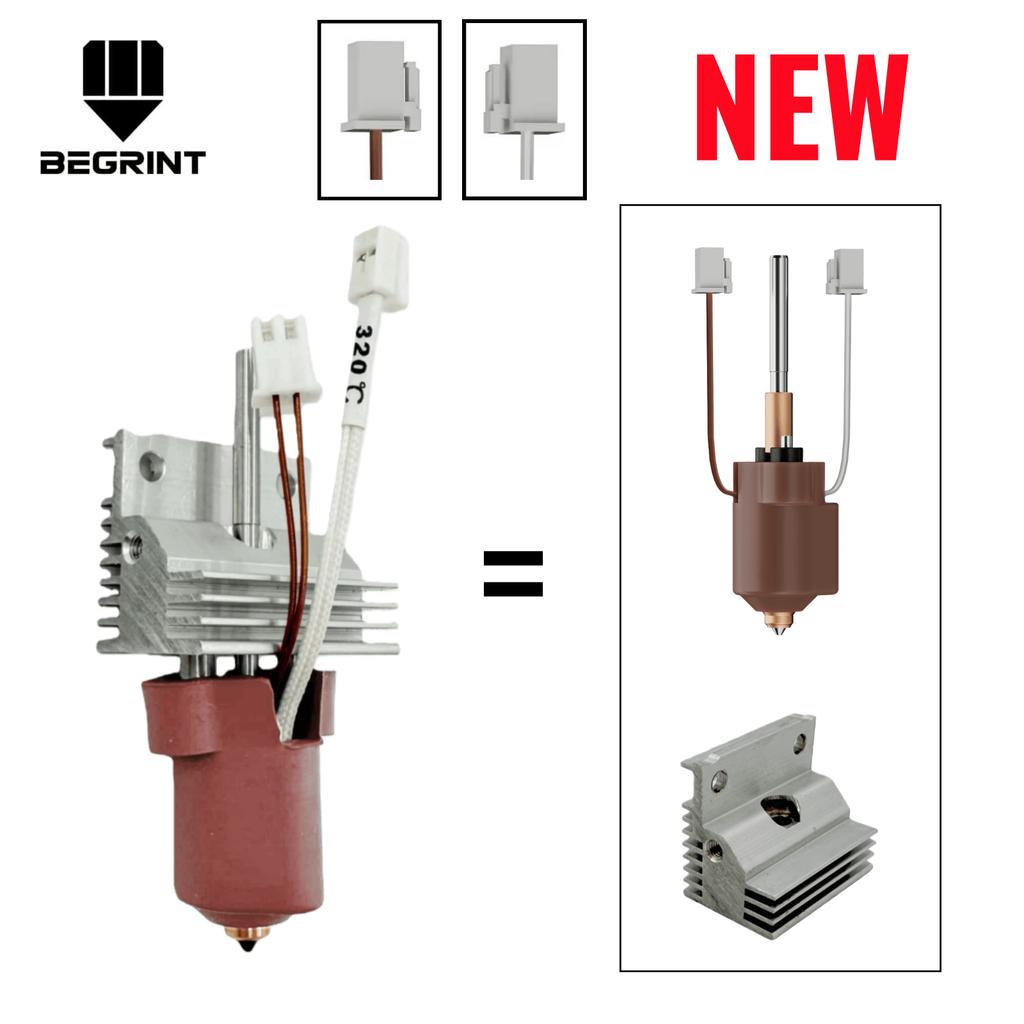 Creality K1C K1 MAX için YENİ Hotend Seramik Isıtma Bloğu Kiti Hızlı Değiştirilebilir Entegre Meme Yüksek Akışlı Baskı 3D Yazıcı Parçaları