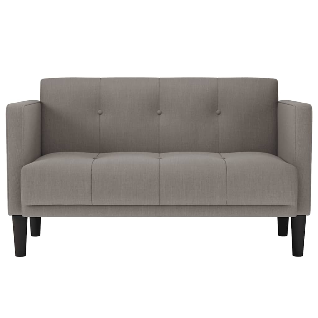 2 Seater Sofa Taupe 111 cm Fabric