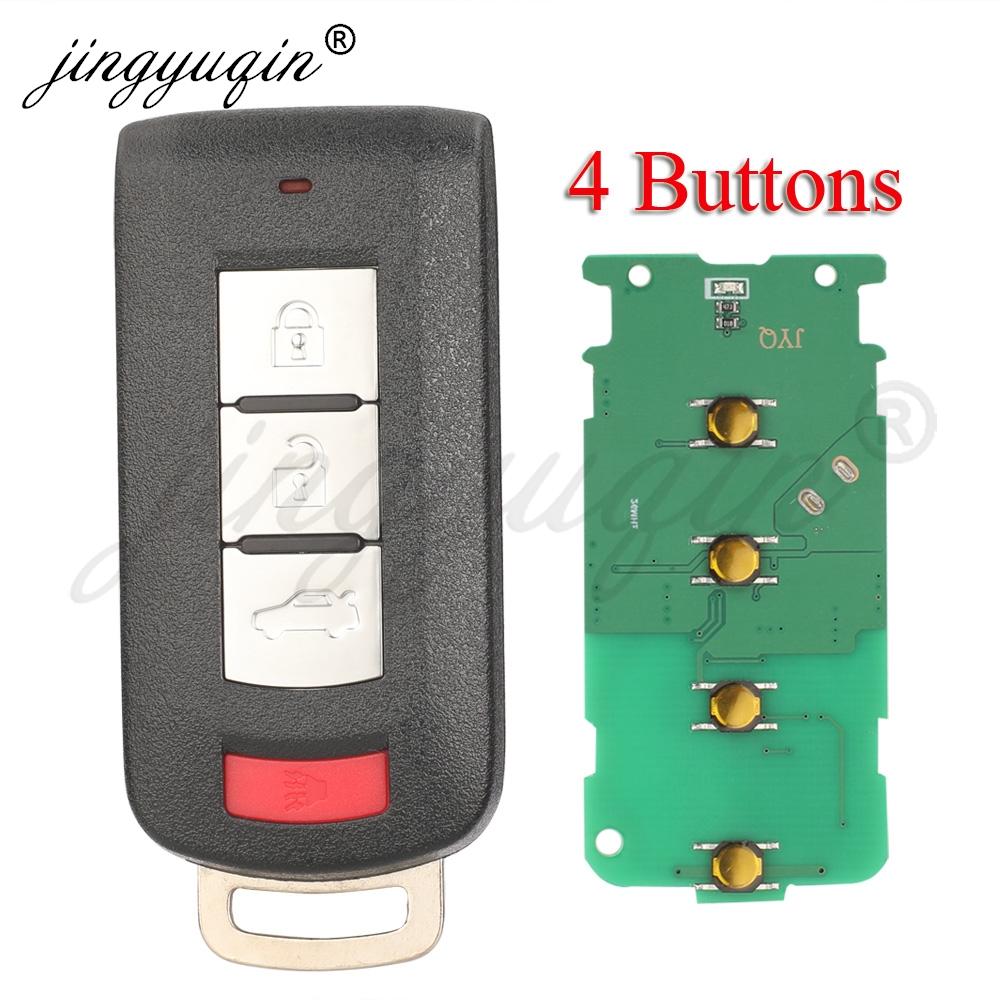 Jingyuqin 433MHz ID46 Smart Remote Car Key for Mitsubishi Lancer Outlander 2006-2019 PHEV ASX 2010-2018 Keyless G8D-644M-KEY-E