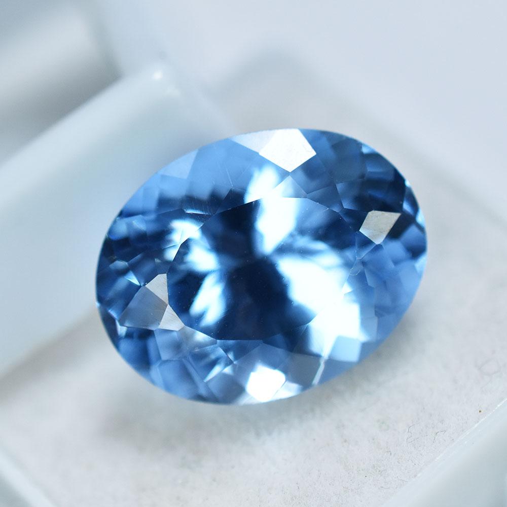 Natural Blue Sapphire Loose Gemstone 9.5 Ct Oval Cut for Art Use September Birthday Birthstone