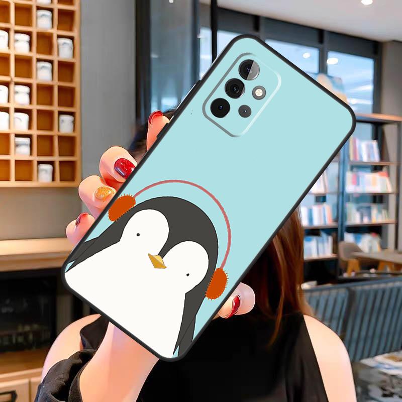 Cute Penguin Case For Samsung Galaxy A14 A34 A54 A52S A12 A22 A32 A52 A72 A13 A33 A53 A73 A31 A51 A71