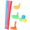Kids Golf Putter Mini Golf Set Kids Club Toy Golf Putter Training Aids Accessories 3 Pieces Durable Growth Promotion Game Indoor Outdoor Activities