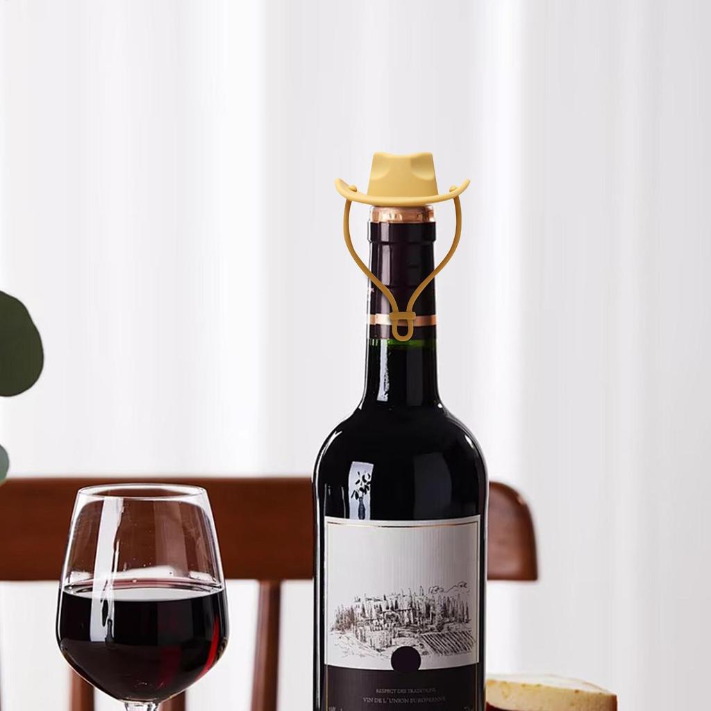 Silicone Bottle Stopper Creative Hat Wine Bottle Stopper Reusable Leak Proof Silicone Champagne Bottle Stopper Wine Bottle Caps