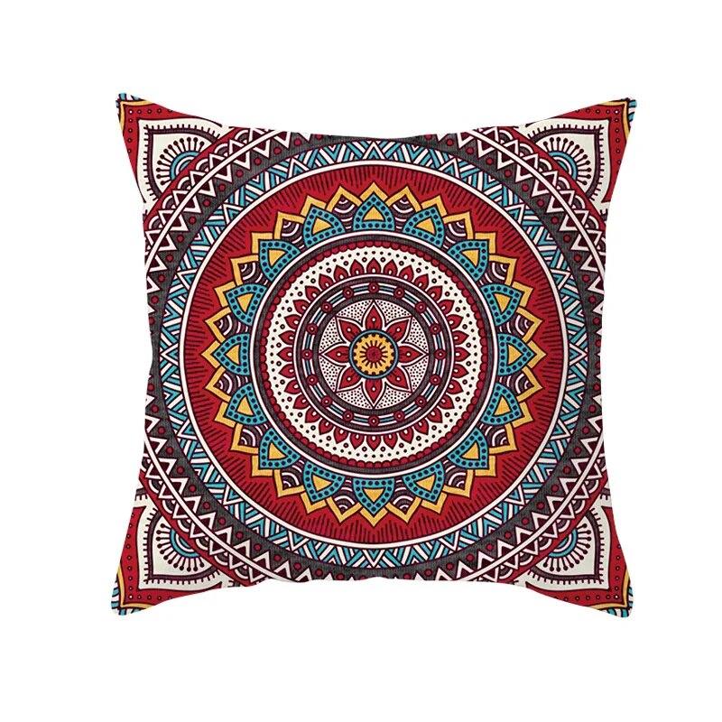 Moroccan Polyester Pillowcase 45x45cm Bohemian Hippie Sofa Cushion Cover Geometric Mancha Lo Print Home Decor