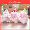 Adorable Capybara Plush Keychain Cute Bubble Blowing Animal Stuffed Toy With Soft Pp Cotton In Red Yellow Pink