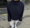 Elegant Women's Short Stand-Up Collar Wool Coat