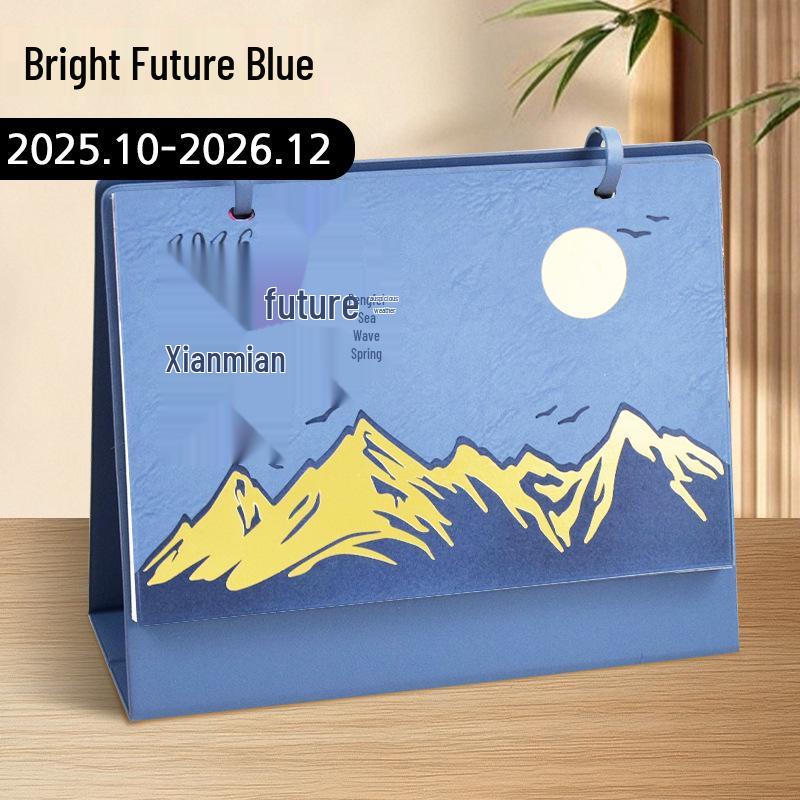 Luxury Leather 2026 Desk Calendar Set: Custom Corporate Gift for Business Meetings