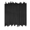 100Pcs Disposable 210Mm Black Pp Straight Drinking Straws Food Grade Bpa Free For Home Coffee Shops Daily Use