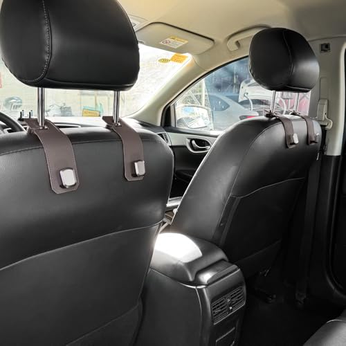 Koongloong Car Headrest Hook Storage Back Seat Seat Hook Car Supplies Luggage Convenient Goods Can Be Used In the Passenger Seat Accessories (2,