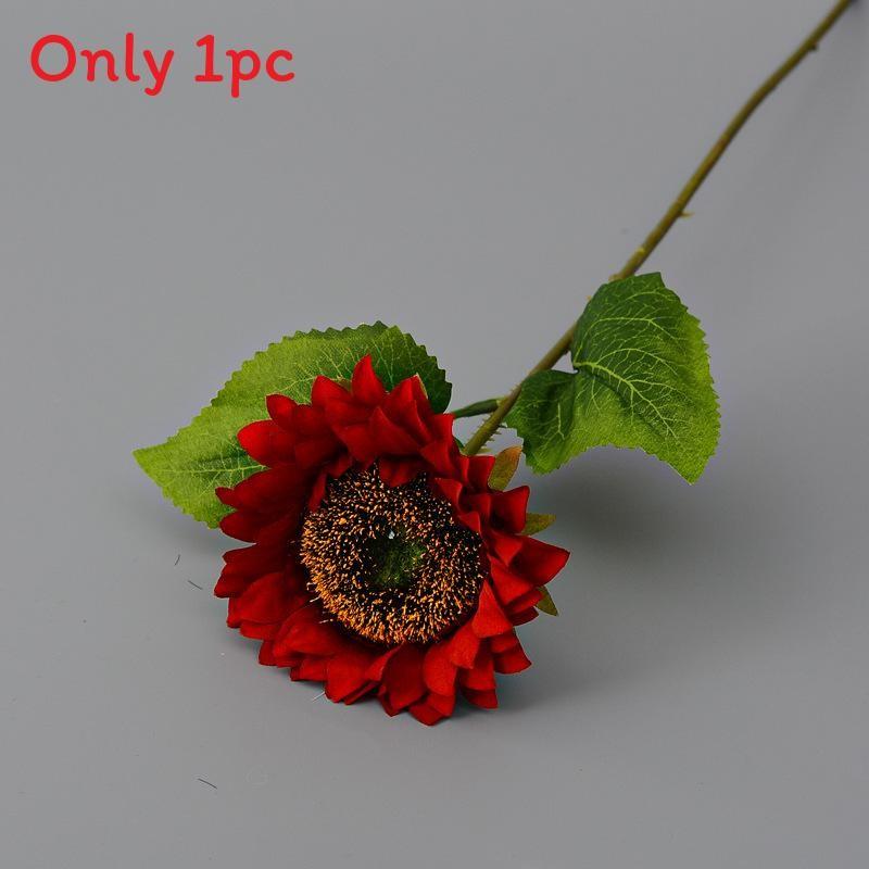 Artificial Silk Sunflower Flower Arrangement For Home Office Wedding Decor