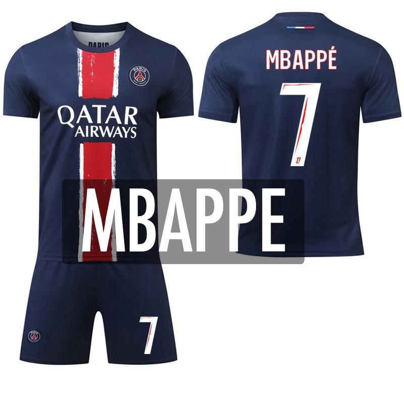 2425 Paříž Domácí dresová sada č.. 7 Mbappe 10 Dembele 30 Fotbalový dres Ligue 1 Sportovní oblečení