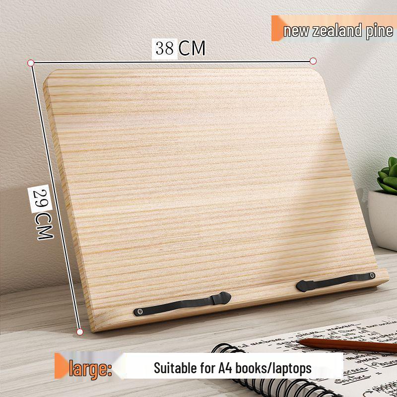 Bamboo Calligraphy & Reading Stand - Adjustable Book Support for Students & Sutra Recitation