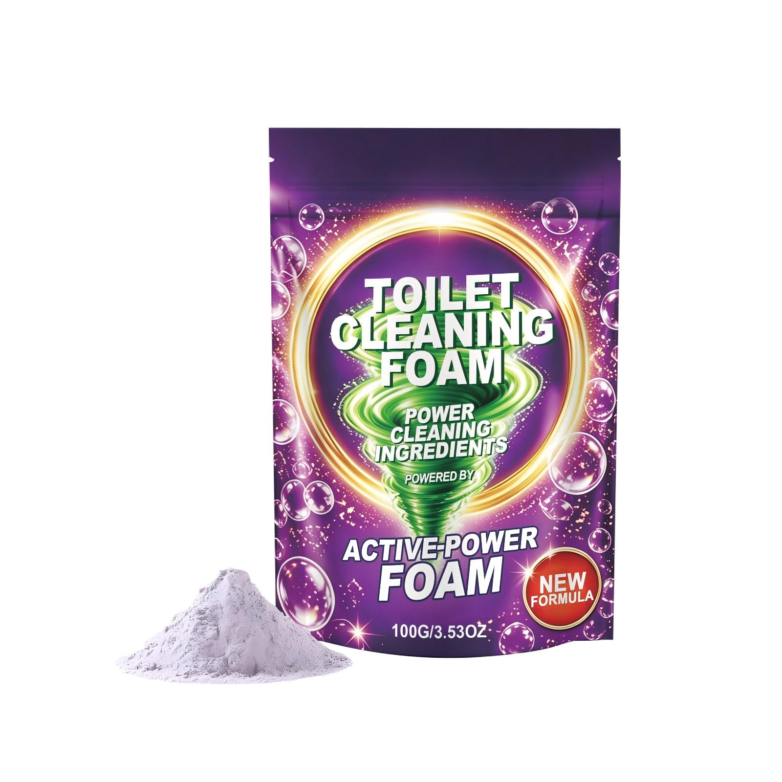 

Toilet Cleaning Foam Powder with Active Power Cleaning Ingredients Effective for Deep Cleaning and Stain Removal 100g Pack Suitable for Household Use One Size фиолетовый