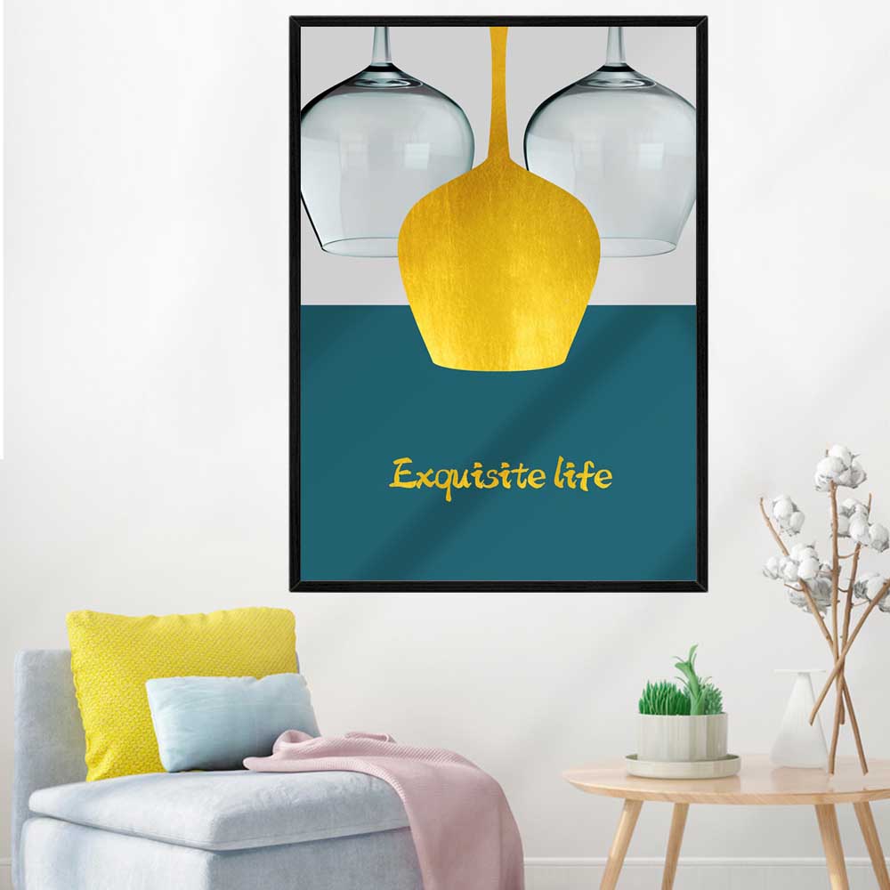 

Скандинавская мода натюрморт масляная живопись изысканное вино стекло искусство холст картина гостиная коридор офис украшение дома фреска без рамки 21*30cm No Frame