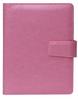 A5 6-Ring Notebook with 100 Sheets PU Leather Spiral Bound College Diary Featuring Phone Holder and Pockets Style Loose-leaf
