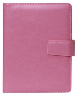 A5 6-Ring Notebook with 100 Sheets PU Leather Spiral Bound College Diary Featuring Phone Holder and Pockets Style Loose-leaf