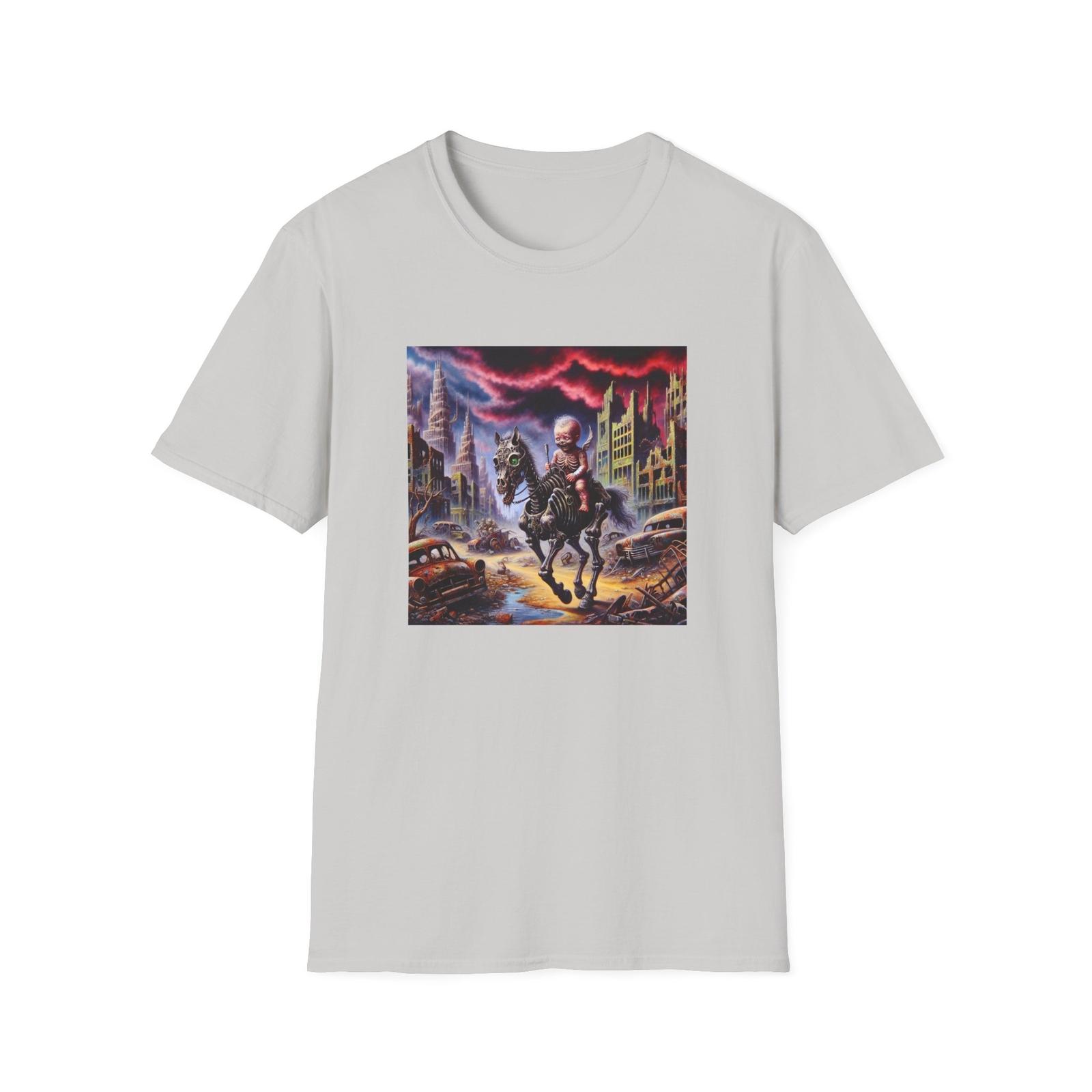Zombie Baby T-Shirt, Post Apocalyptic Unisex Tee, Scary Horror Shirt, Halloween S разноцветный