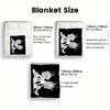 KNDCKDUT 2D Flat Pattern Flannel Blanket High quality All Seasons Warmth and Comfort Perfect for Christmas Gifts.