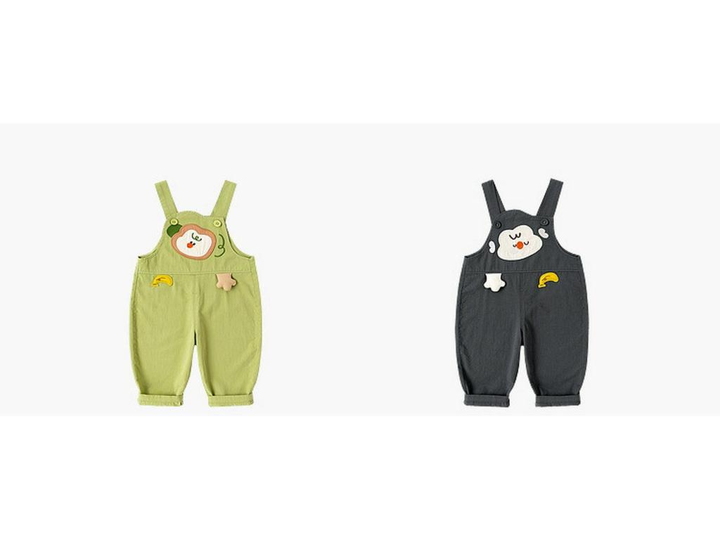 Dudu Family 100% Cotton Kids Spring Overalls: New Baby Jumpsuit for Boys