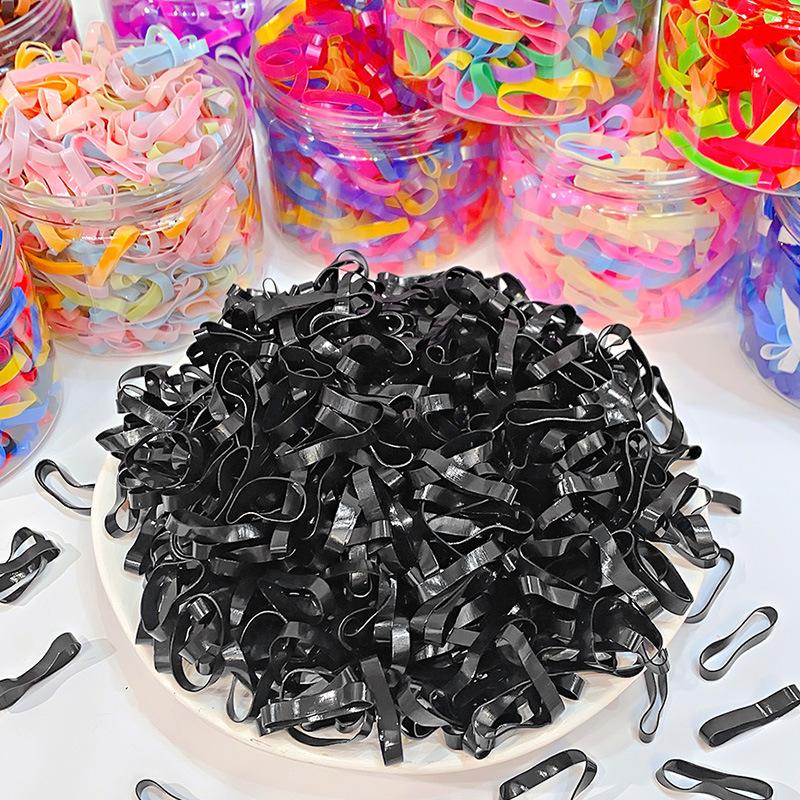 500PCS Upgraded Thickened Elastic Hair Bands For Women Girls Durable Hair Tie Not Easy To Break Rubber Bands Hair Accessories