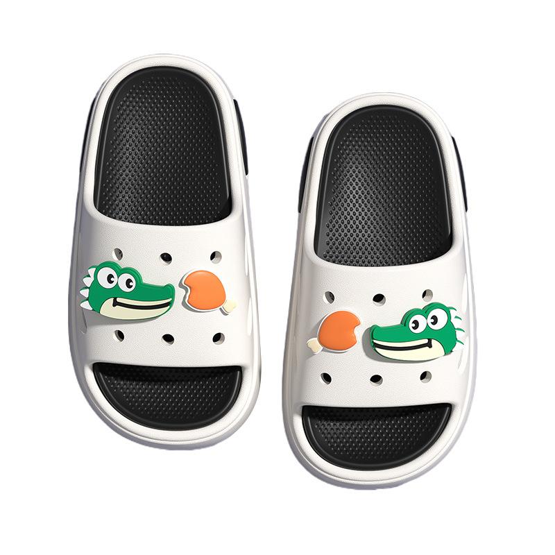 Children's Summer Cartoon Cute Slippers for Boys and Girls, Suitable for Indoor and Outdoor Wear, Non-slip Soft-soled Baby Beach Thick-soled Sandals