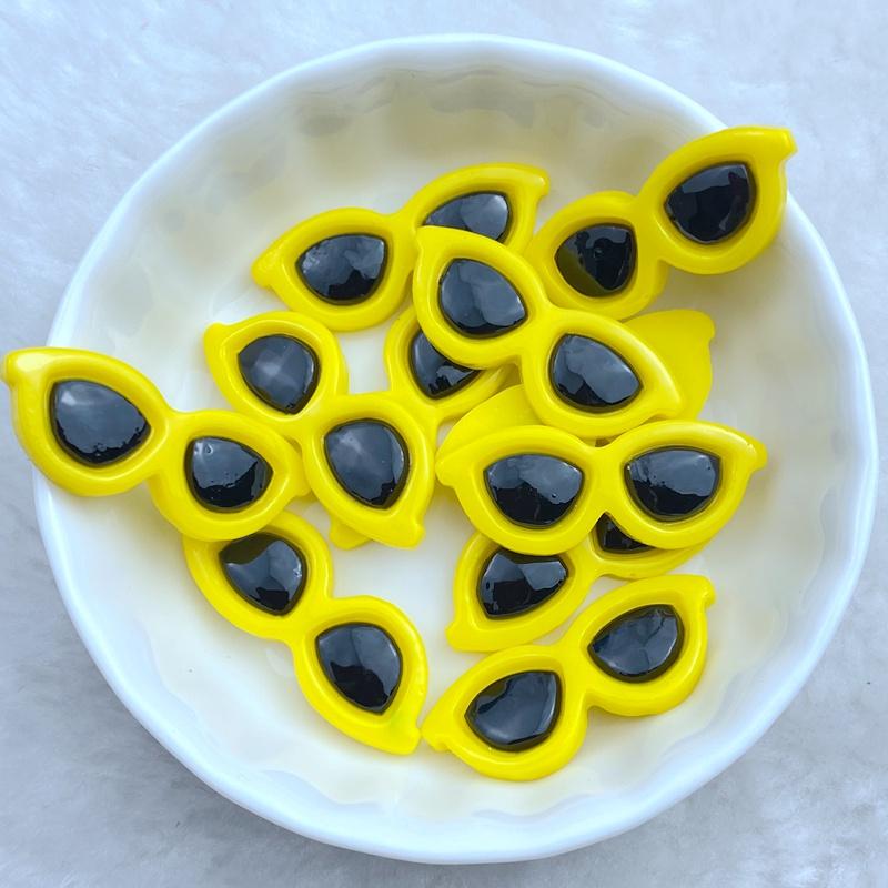 

10 шт. Милые миниатюрные смоляные 11*30 мм МУЛЬТЯШНЫЕ очки Серия Плоская задняя сторона Скрапбукинг DIY Ювелирное ремесло Украшение