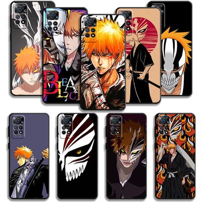 Case For Xiaomi Redmi Note 11t 11s 11 10 8 Pro 9 9s 9t 8t For Mi 10 8 9a 9c 10c 12c K60 Japanese Comics Bleach Kurosaki Ichigo