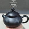 Special Clearance: Black Pottery Teapot Set - Japanese Retro Coarse Ceramic, Anti-Scald, Side Handle, Kung Fu Style