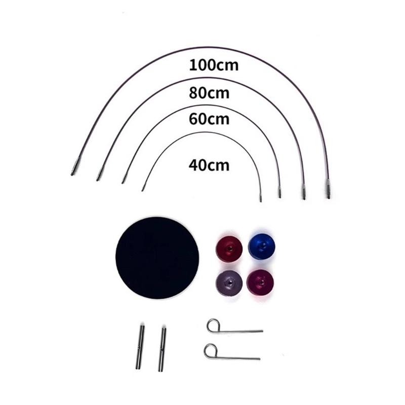Weaving Yarns Knitting Tool Weave Accessories Kits Circular Knitting Needle Set Aluminum Interchangeable Crochet Needle