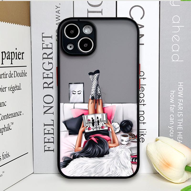 Fashion City Girl Phone Case for Samsung Galaxy A36 A56 A55 A54 A53 A52 A51 A50 A15 A14 5G Beautiful Women Shockproof Hard Cover