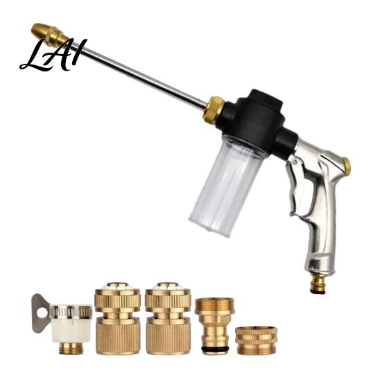 Adjustable Car Wash Foam Sprayer High Pressure Hose Nozzle Heavy Duty Booster