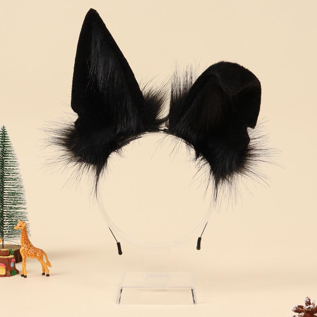 Halloween Simulated Plush Animal Ears Headband Jackal Ears Comic Exhibition Party Props Anubis Dress Up