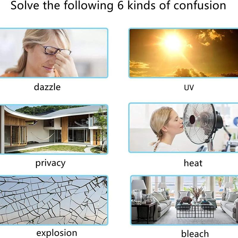 DIY Window Insulation Glass Film Office Solar Film Living Room Shading One-way Anti Peeping Sunscreen Film Electrostatic Bonding