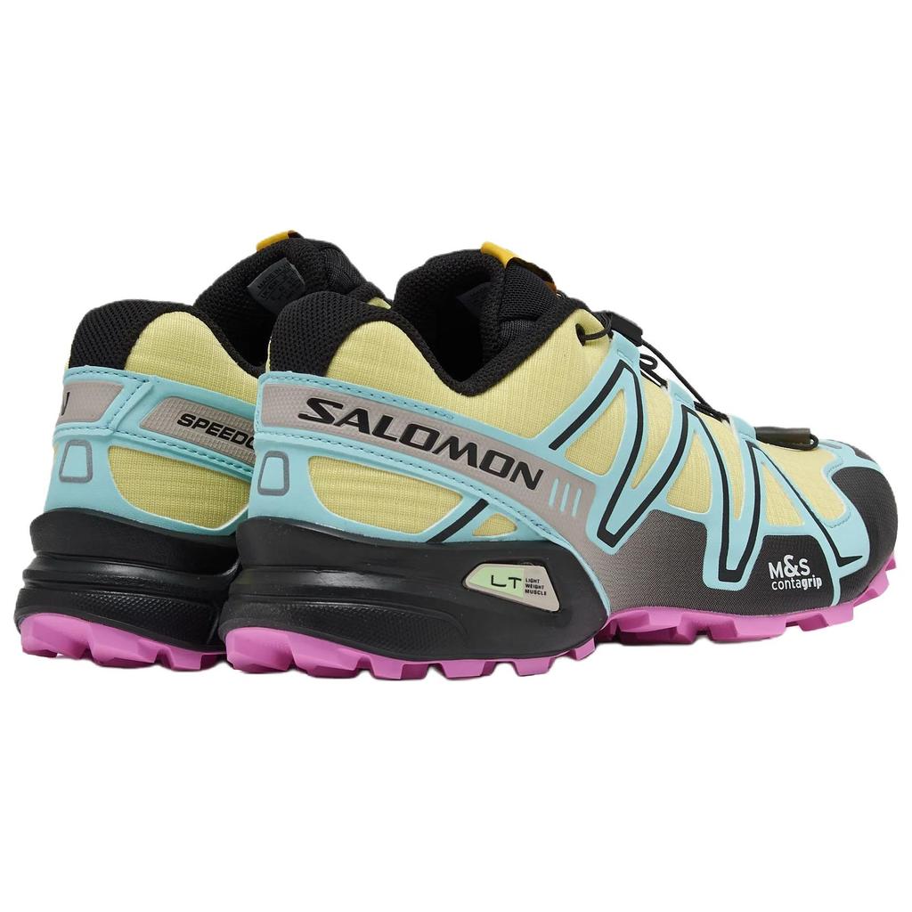 SALOMON Speedcross 3 Low top Hiking Shoes Men's Yellow Blue 478598