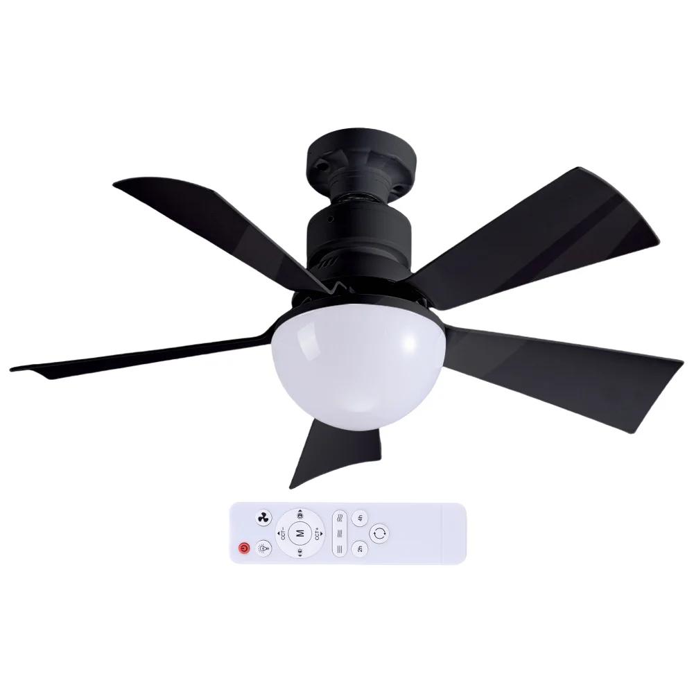 52CM/42CM Modern Ceiling Fan with LED Light Remote Control Silent Ceiling Fan for Kitchen Bedroom Basement Dining Living Room