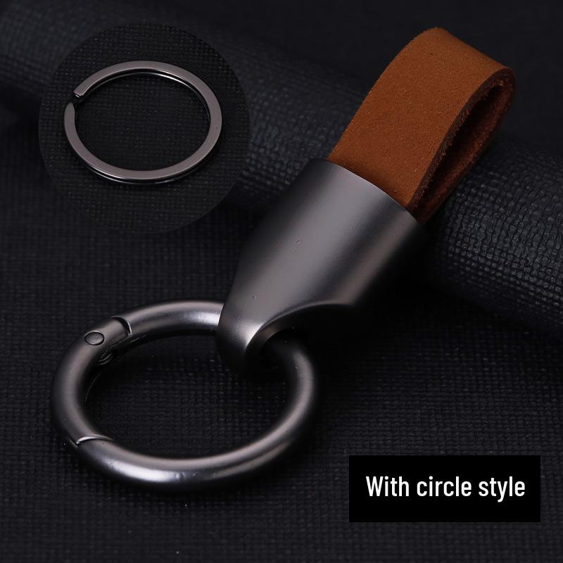 High-End Minimalist Suede Car Keychain Pendant for Men & Women
