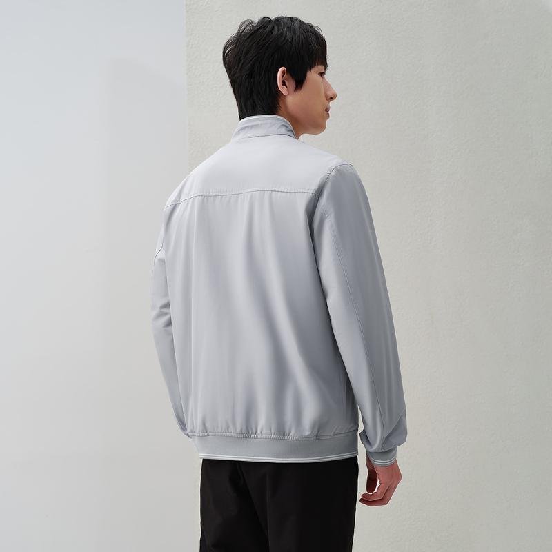 Stand Up Collar Jacket for Spring and Summer, Crisp, Fresh, Casual, Comfortable, Windproof Jacket for Men