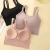 Women's Summer Fixed Does Not Run Cup Thin Straps Fitness Running Back Thin Gathered Shockproof Sports Underwear