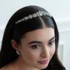 Cross-border Rhinestone Bridal Headband: Elegant Crown Claw Chain Hair Accessory for Weddings and Parties