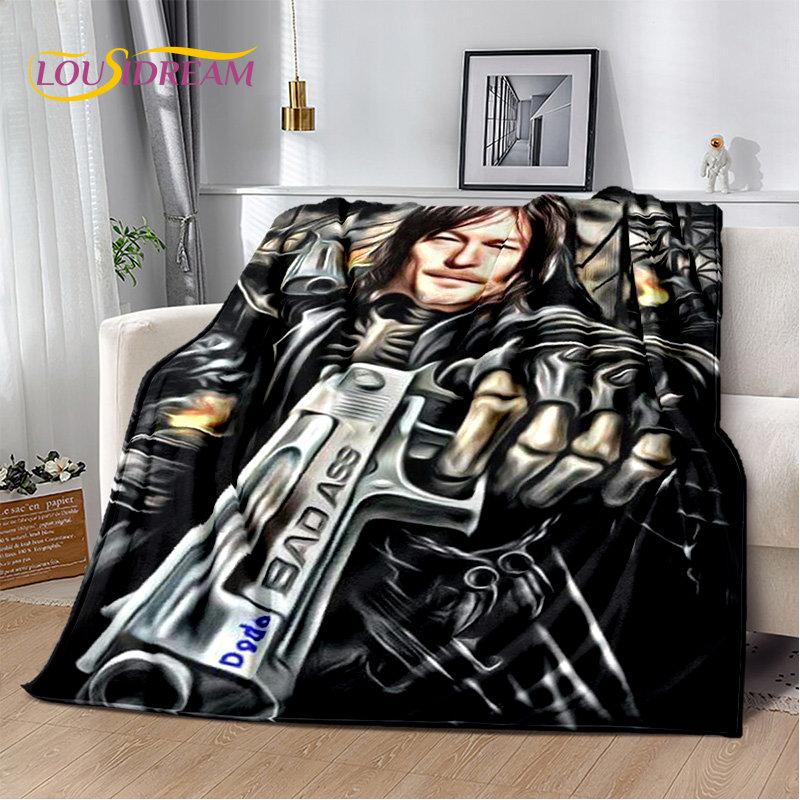 The Walking Dead Horror Soft Plush Blanket,Flannel Blanket Throw Blanket for Living Room Bedroom Bed Sofa Picnic Cover Bettdecke