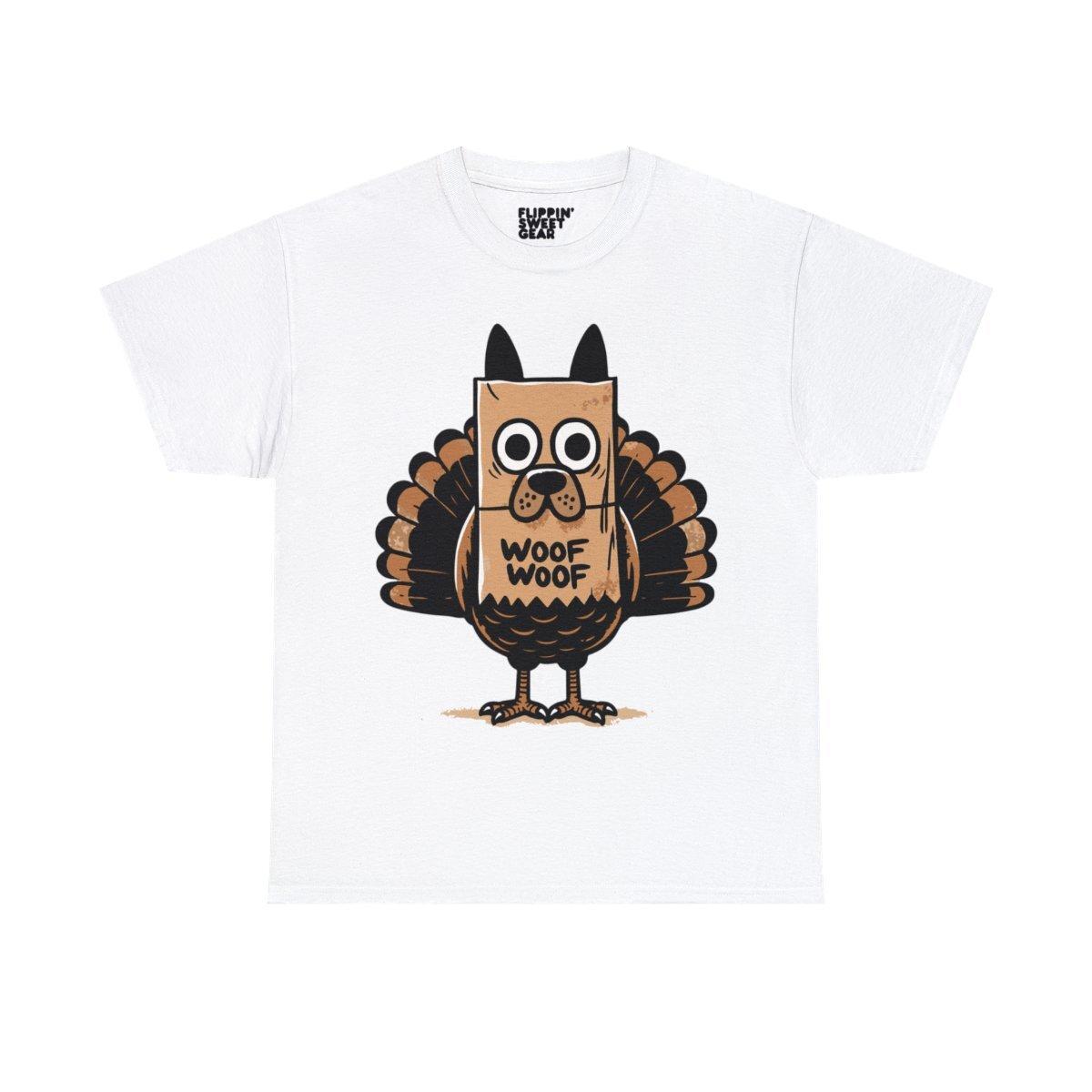 Thanksgiving Turkey Dressed As Dog Graphic Tee Shirt M