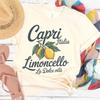 La Dolce Vita Lemon Graphic Tee, Italian Summer Shirt, Amalfi Coast Style
