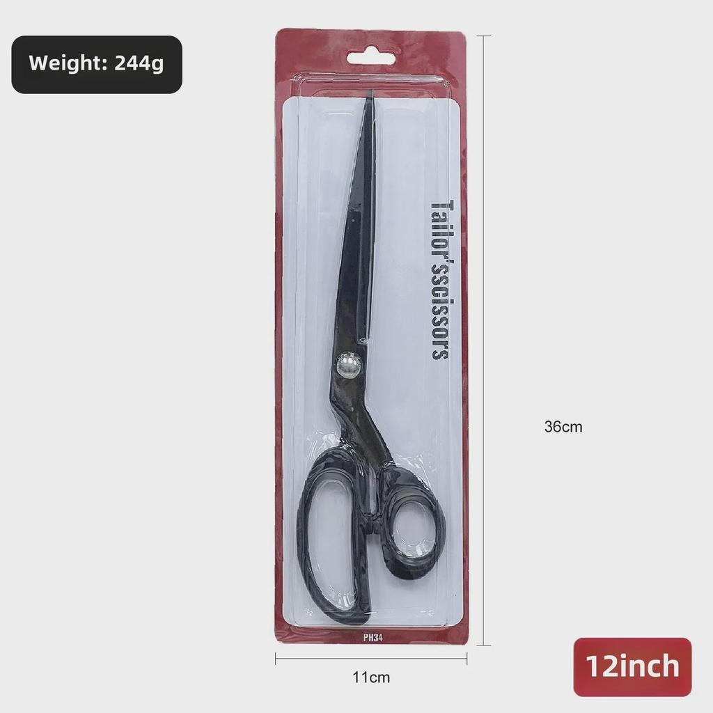 12-Inch Professional Tailor Scissors: Sharp Stainless Steel Cloth Scissors for Household Use
