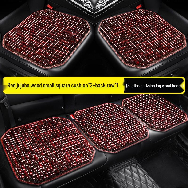 HANDUNYOU Wood Bead Car Seat Cooling Cushion 3-Piece Set